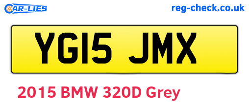 YG15JMX are the vehicle registration plates.