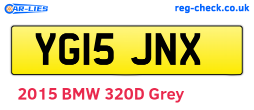 YG15JNX are the vehicle registration plates.