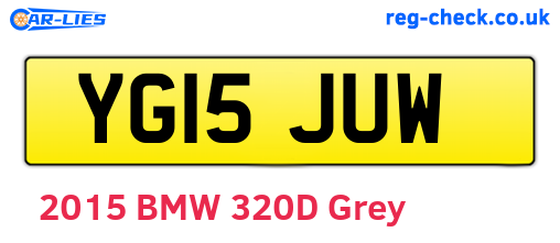YG15JUW are the vehicle registration plates.