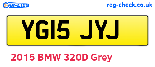 YG15JYJ are the vehicle registration plates.