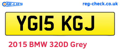 YG15KGJ are the vehicle registration plates.