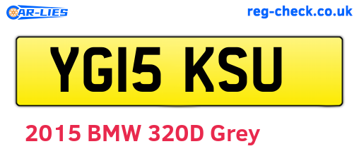 YG15KSU are the vehicle registration plates.
