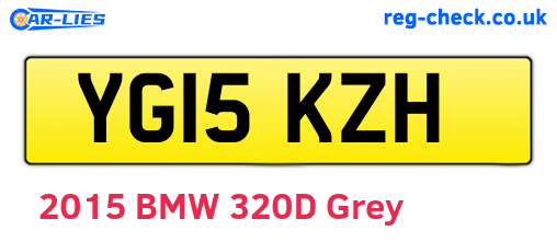 YG15KZH are the vehicle registration plates.