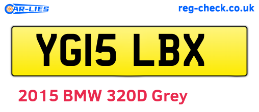 YG15LBX are the vehicle registration plates.