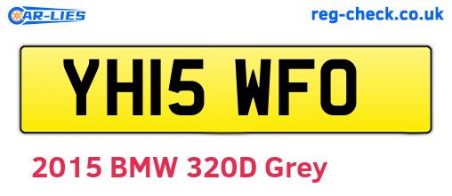 YH15WFO are the vehicle registration plates.