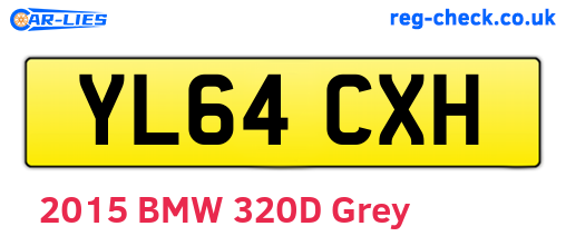 YL64CXH are the vehicle registration plates.