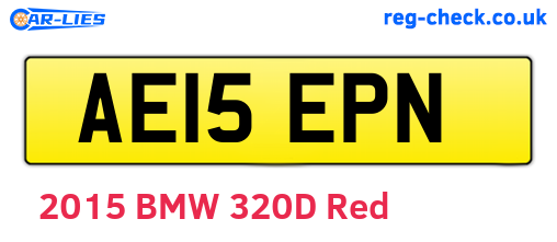 AE15EPN are the vehicle registration plates.
