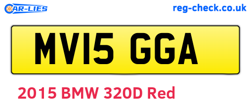 MV15GGA are the vehicle registration plates.