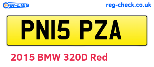 PN15PZA are the vehicle registration plates.