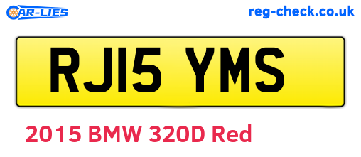 RJ15YMS are the vehicle registration plates.