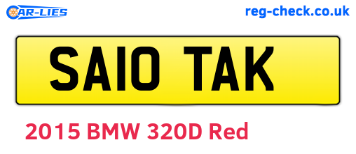 SA10TAK are the vehicle registration plates.