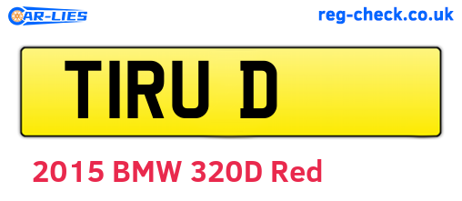 T1RUD are the vehicle registration plates.