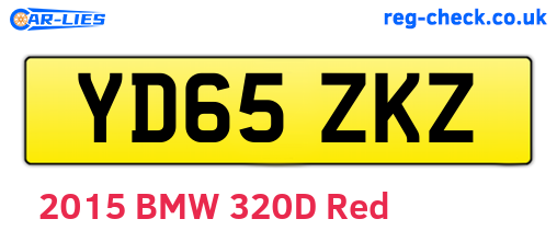 YD65ZKZ are the vehicle registration plates.