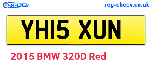 YH15XUN are the vehicle registration plates.
