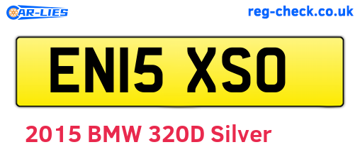 EN15XSO are the vehicle registration plates.