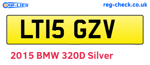 LT15GZV are the vehicle registration plates.
