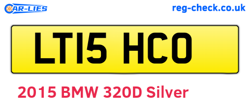 LT15HCO are the vehicle registration plates.