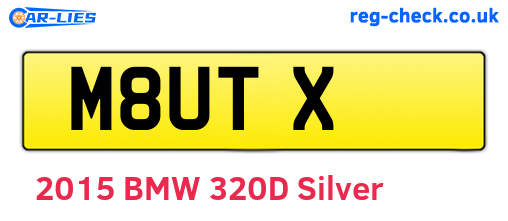 M8UTX are the vehicle registration plates.