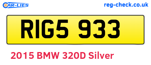 RIG5933 are the vehicle registration plates.
