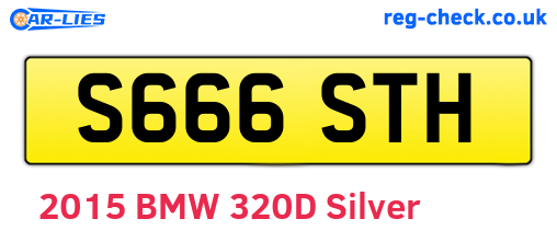 S666STH are the vehicle registration plates.