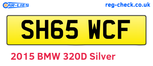 SH65WCF are the vehicle registration plates.