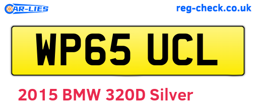 WP65UCL are the vehicle registration plates.