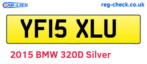 YF15XLU are the vehicle registration plates.