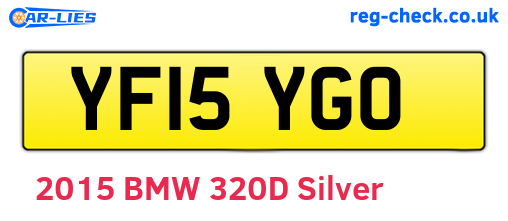 YF15YGO are the vehicle registration plates.