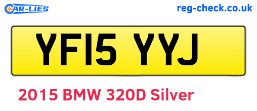 YF15YYJ are the vehicle registration plates.