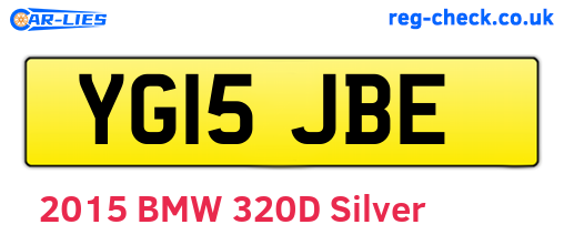 YG15JBE are the vehicle registration plates.