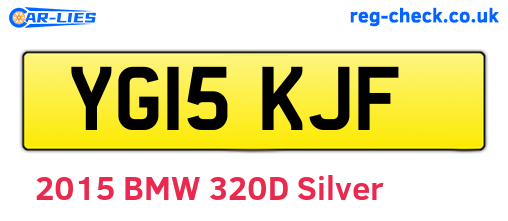 YG15KJF are the vehicle registration plates.