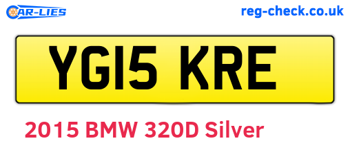 YG15KRE are the vehicle registration plates.