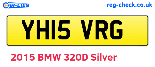 YH15VRG are the vehicle registration plates.