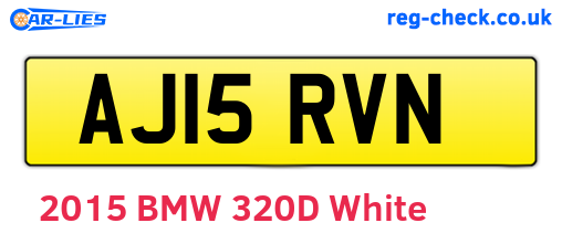 AJ15RVN are the vehicle registration plates.