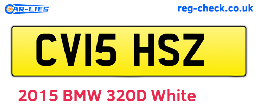 CV15HSZ are the vehicle registration plates.