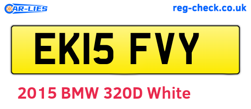 EK15FVY are the vehicle registration plates.