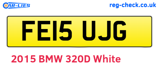 FE15UJG are the vehicle registration plates.