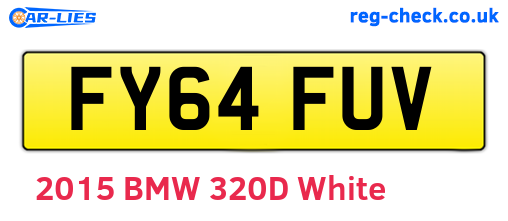 FY64FUV are the vehicle registration plates.