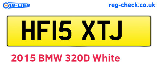 HF15XTJ are the vehicle registration plates.