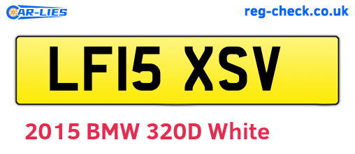LF15XSV are the vehicle registration plates.
