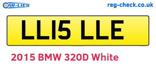 LL15LLE are the vehicle registration plates.