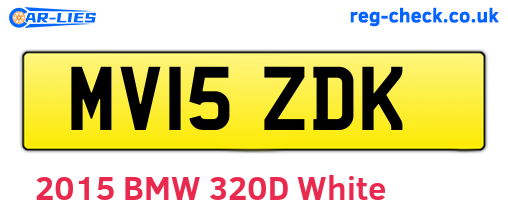 MV15ZDK are the vehicle registration plates.