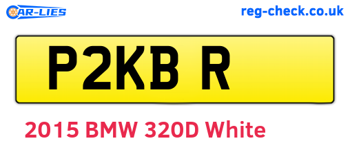 P2KBR are the vehicle registration plates.