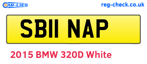 SB11NAP are the vehicle registration plates.