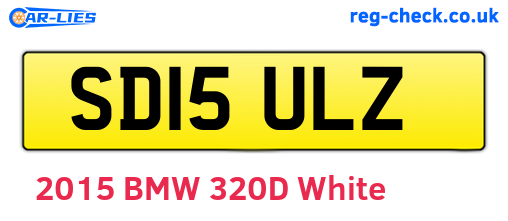 SD15ULZ are the vehicle registration plates.