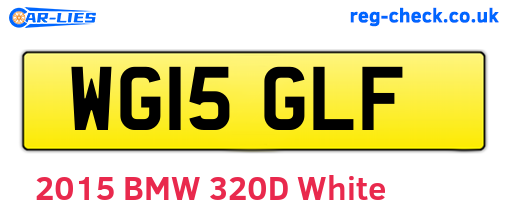 WG15GLF are the vehicle registration plates.