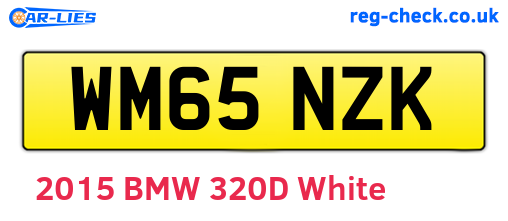 WM65NZK are the vehicle registration plates.