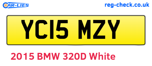 YC15MZY are the vehicle registration plates.