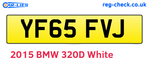 YF65FVJ are the vehicle registration plates.