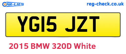 YG15JZT are the vehicle registration plates.